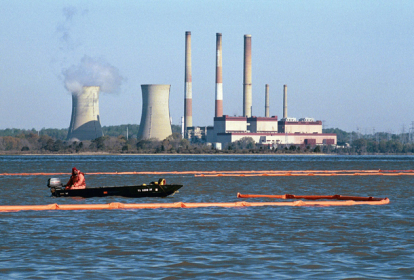 power station burning coal oil gas NOAA